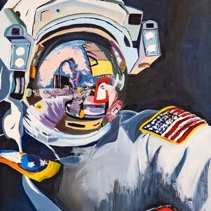 Astronaut print